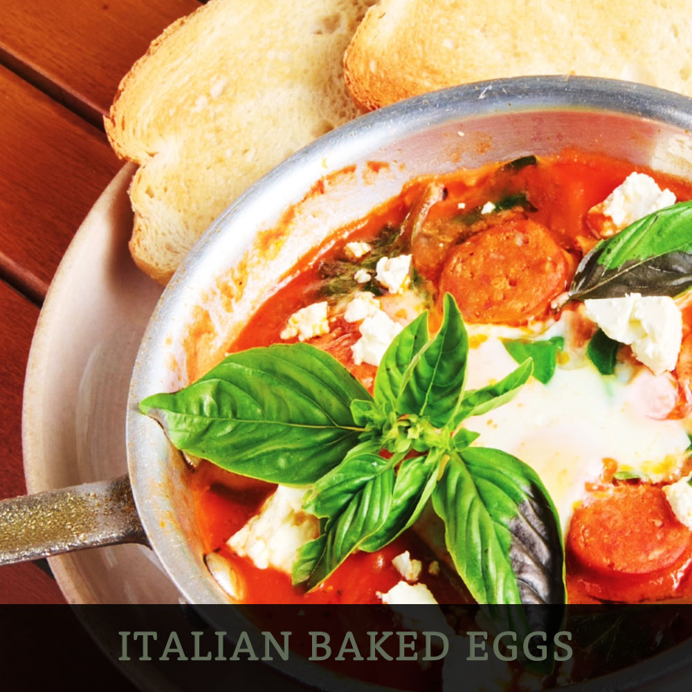 Italian Baked Eggs at Café Portico, Sydney