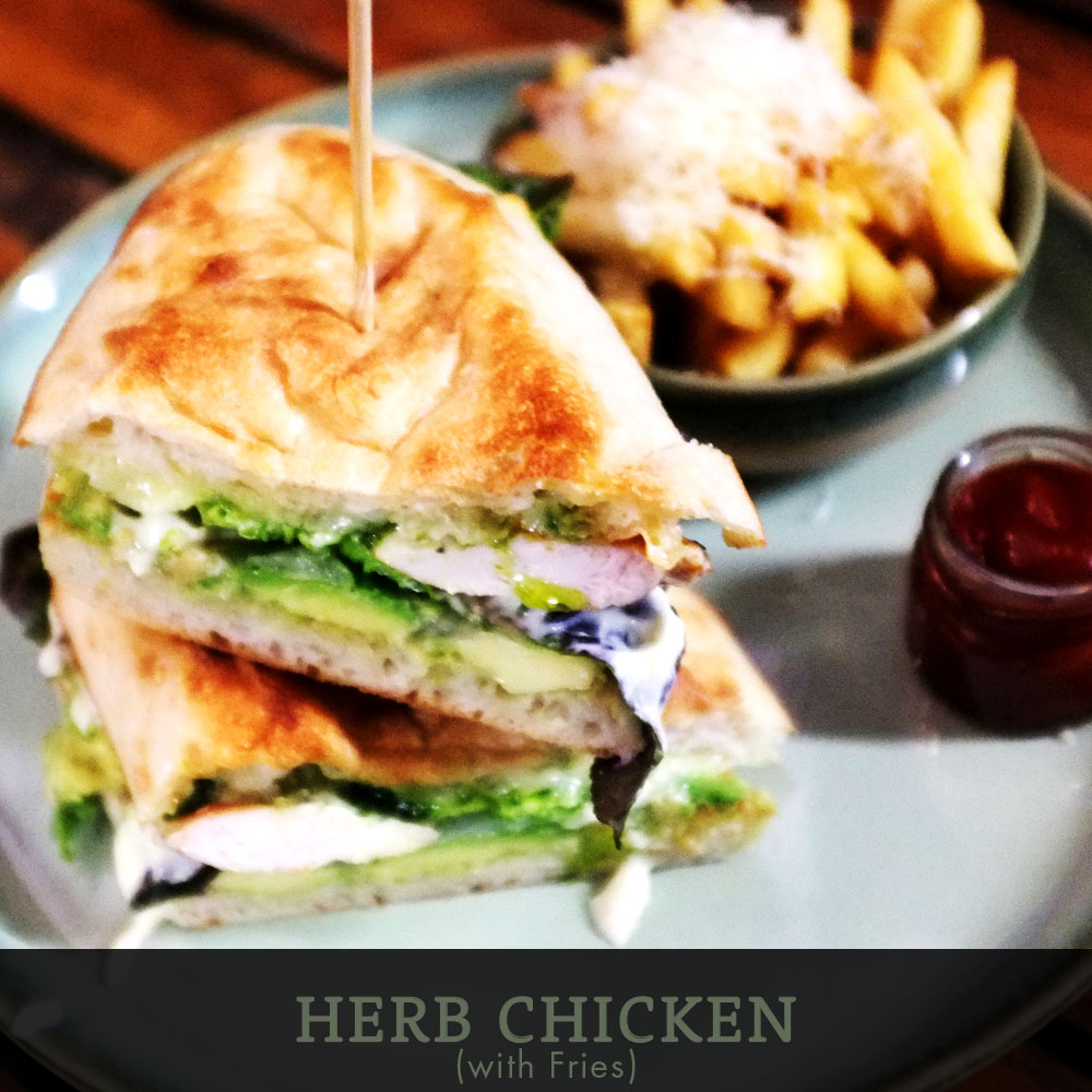 Herb Chicken at Café Portico, Sydney
