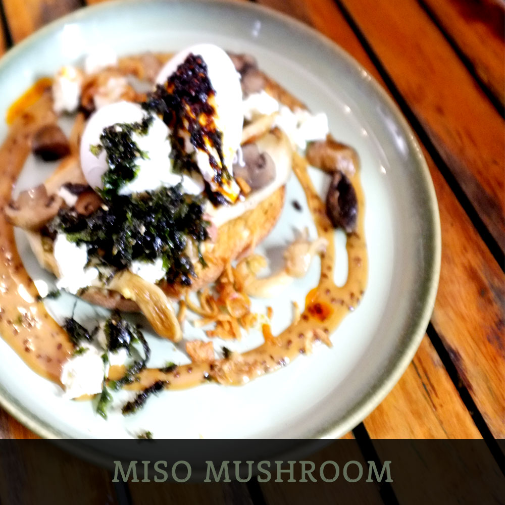 Miso Mushroom at Café Portico, Sydney