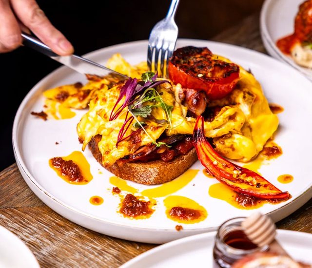 Chilli Scrambled Eggs at Café Portico, Sydney
