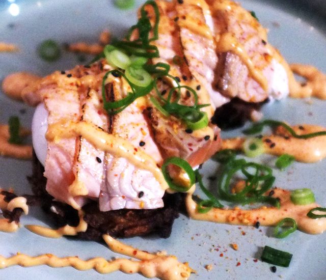 Grilled Salmon Rosti at Café Portico, Sydney